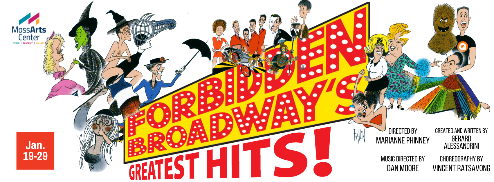 2023 Forbidden Broadway's Greatest Hits Jan 19-29 - Mass Arts Center