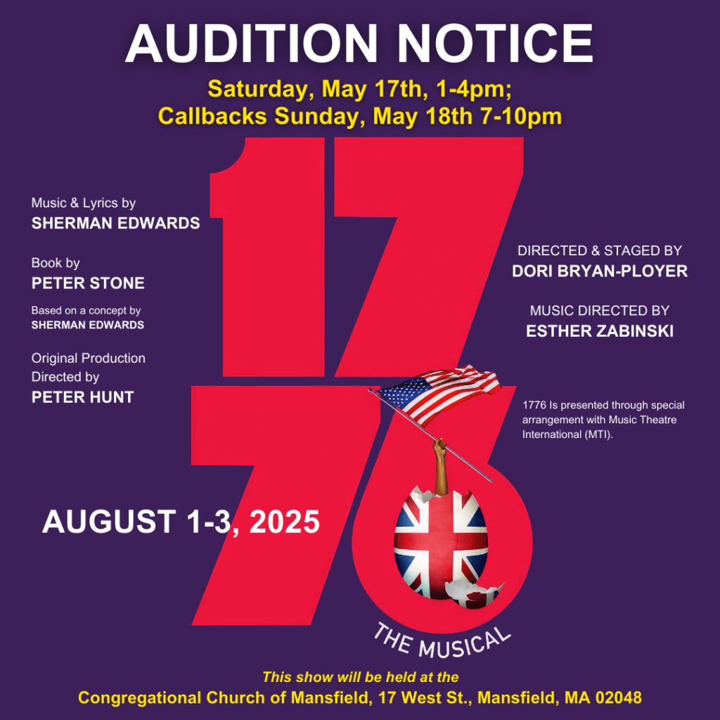 Auditions 5 1776 Audition Notice square