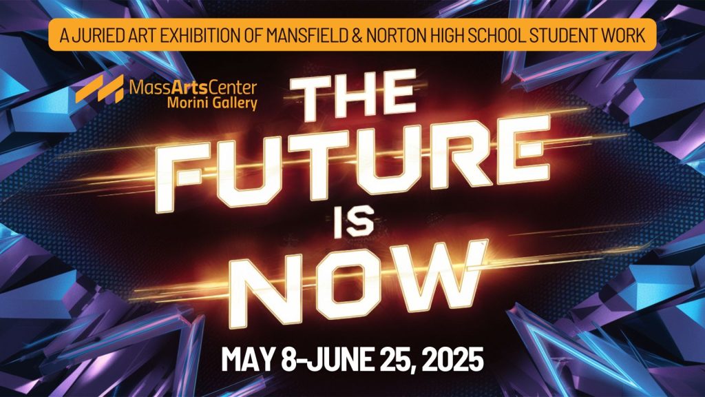 The Future Is Now graphic in a horizontal format that will appear on the archive page for the exhibit.
