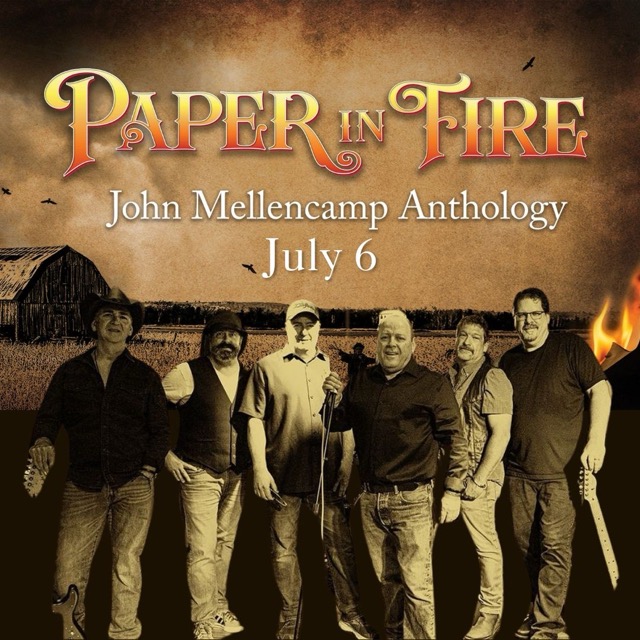 Paper In Fire, John Mellencamp tribute band graphic