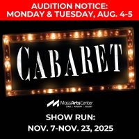 Cabaret audition notice graphic