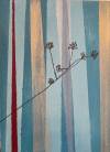 Floral Stripe #7, Anne Fontaine, 5 x 7, Acrylic, $100.00