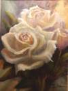 White Roses, Frank Robertson, 16.5 12.5, watercolor, $295.00