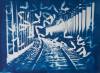 Tunnel 2, Marie Craig, 14x17, cyanotype on paper, $425