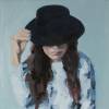 Tip my hat to you, Simone Scholes, 16 x 16, , Oil on Board, $450.00