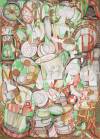 Nana’s Kitch-N-Caboodle, Lisa Bailey, 26.75×34.75, watercolor, $2,000