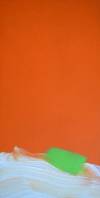 Orange and Green, Nancy Scacchi Evans, 6x12x1.5, acrylic, $175