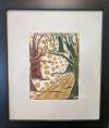 Summer, Meren Kim, 11 x 11 1/2 x 1, wood block print, $125.00