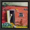 Welcome Home, Sharon White, 11.75 x 11.75, Oil-Palette Knife, $125.00